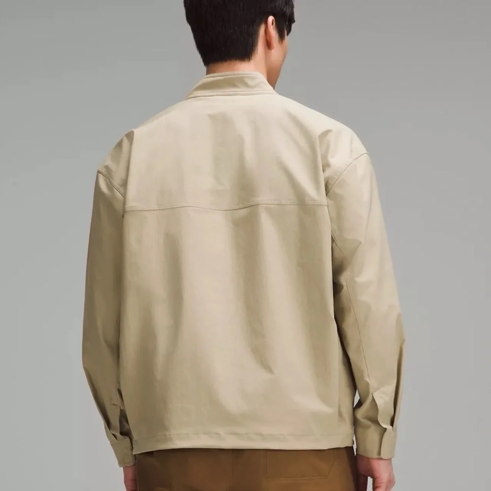 Lululemon Men’s Twill Full Zip Moto Jacket Compass Khaki XL NWT - Picture 7 of 12